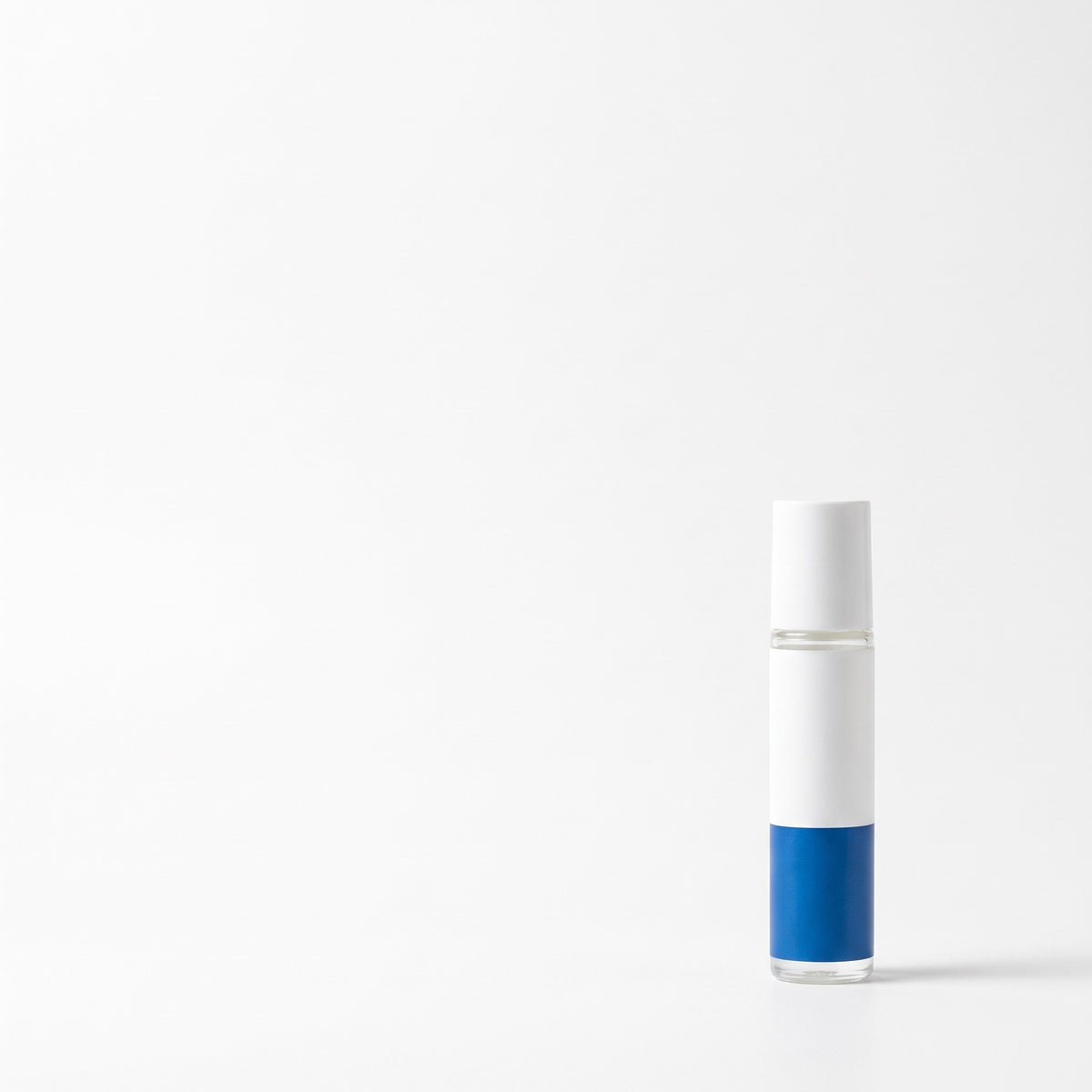 The serum bottle small in frame with clear space for the active ingredient list