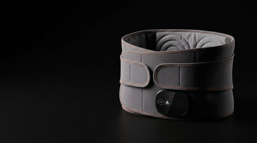 Red Light Heating Massage Belt with Digital Display