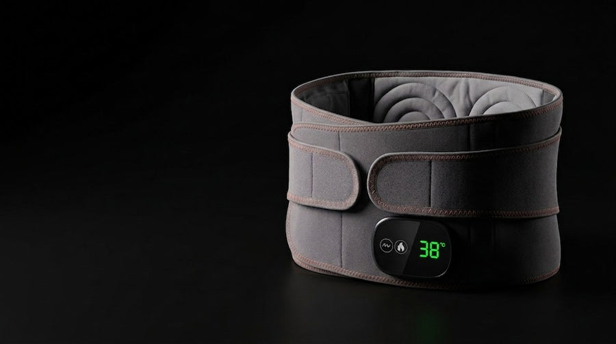 Red Light Heating Massage Belt with Digital Display
